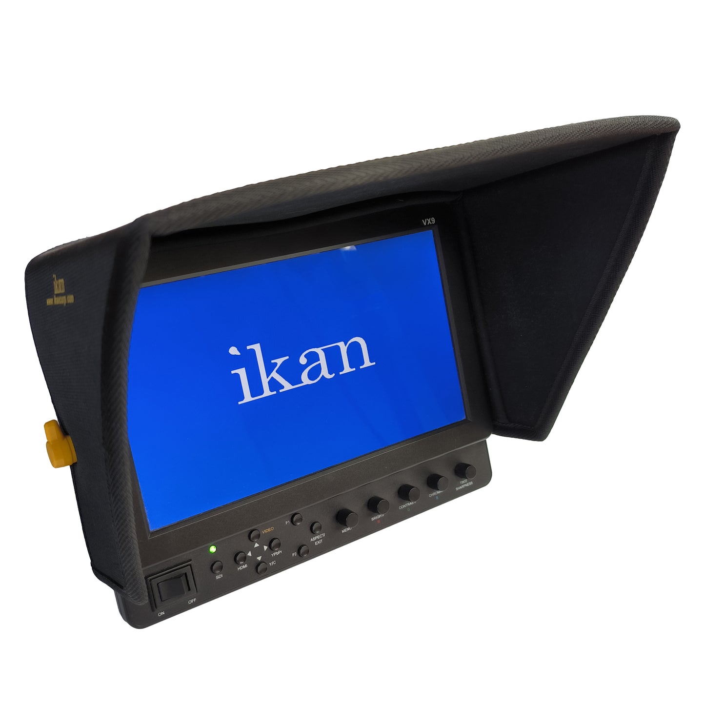 IKAN VX9 Fieldmonitor 9" inkl. SHX9 Blendenschutz und 3x Akkus BP-970G HD SDI