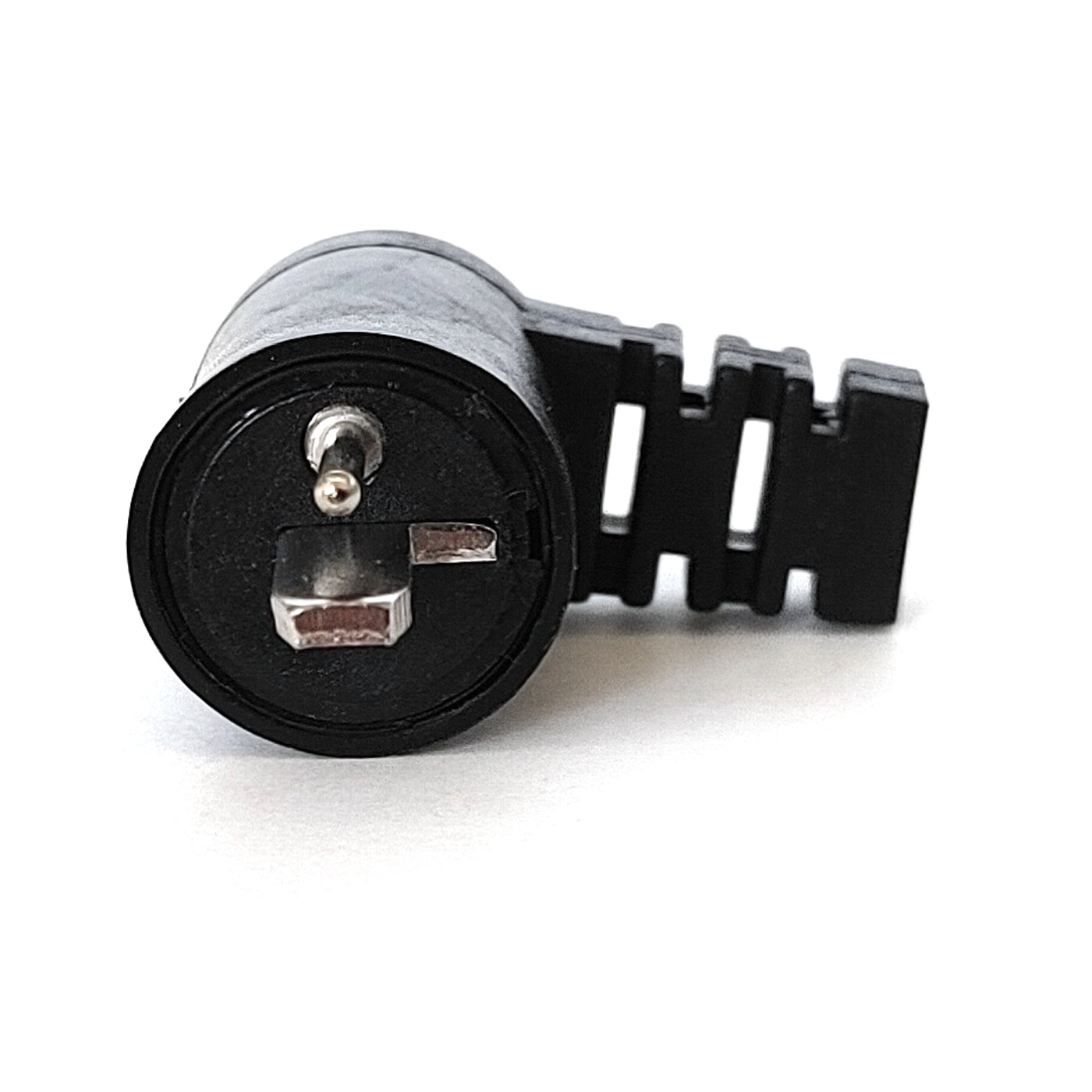 2x Lautsprecherstecker DIN Norm gewinkelt Schwarz schraubbar Audio Boxenstecker