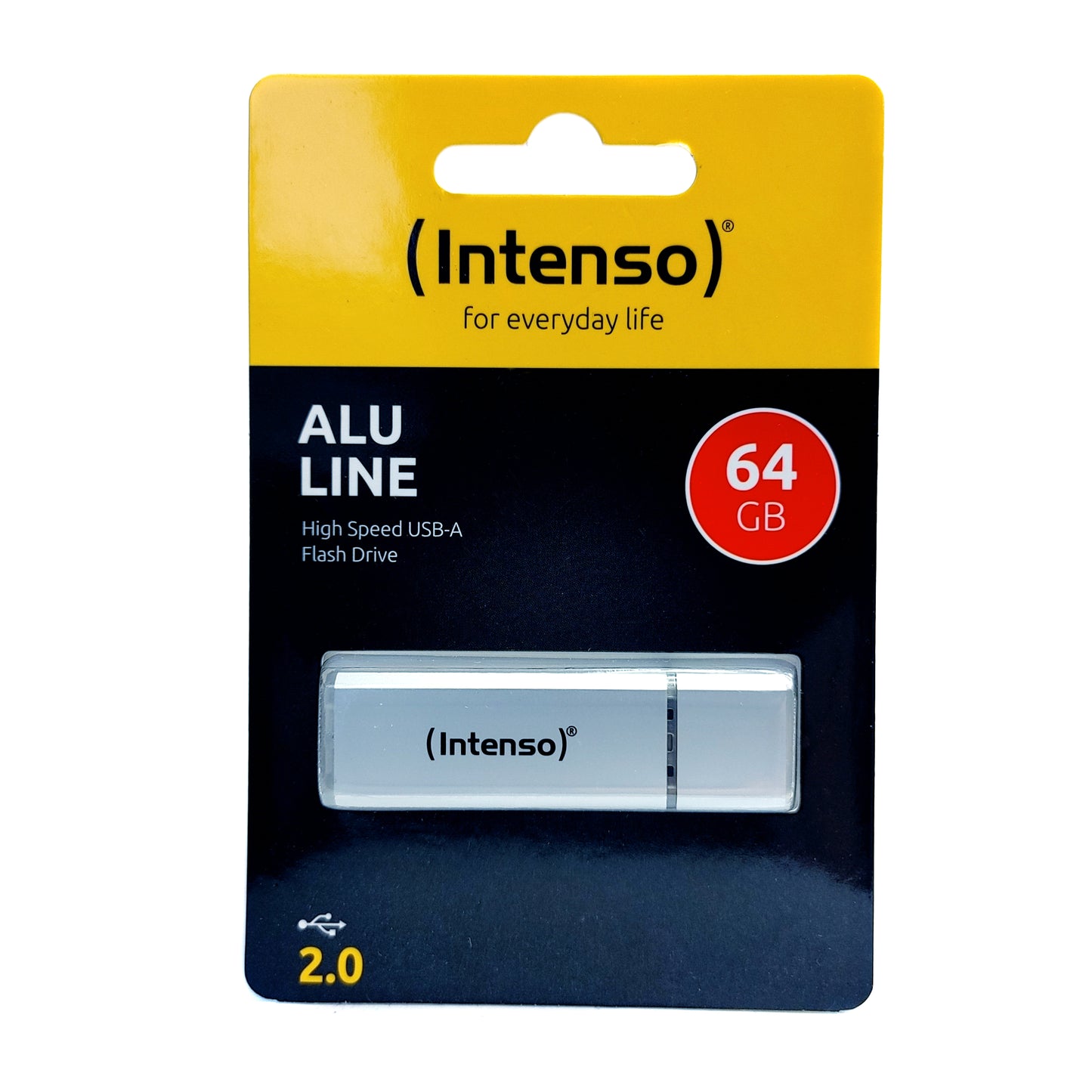 USB Stick 64GB Intenso Alu Line Highspeed USB-A 2.0 Flash Drive Speicherstick