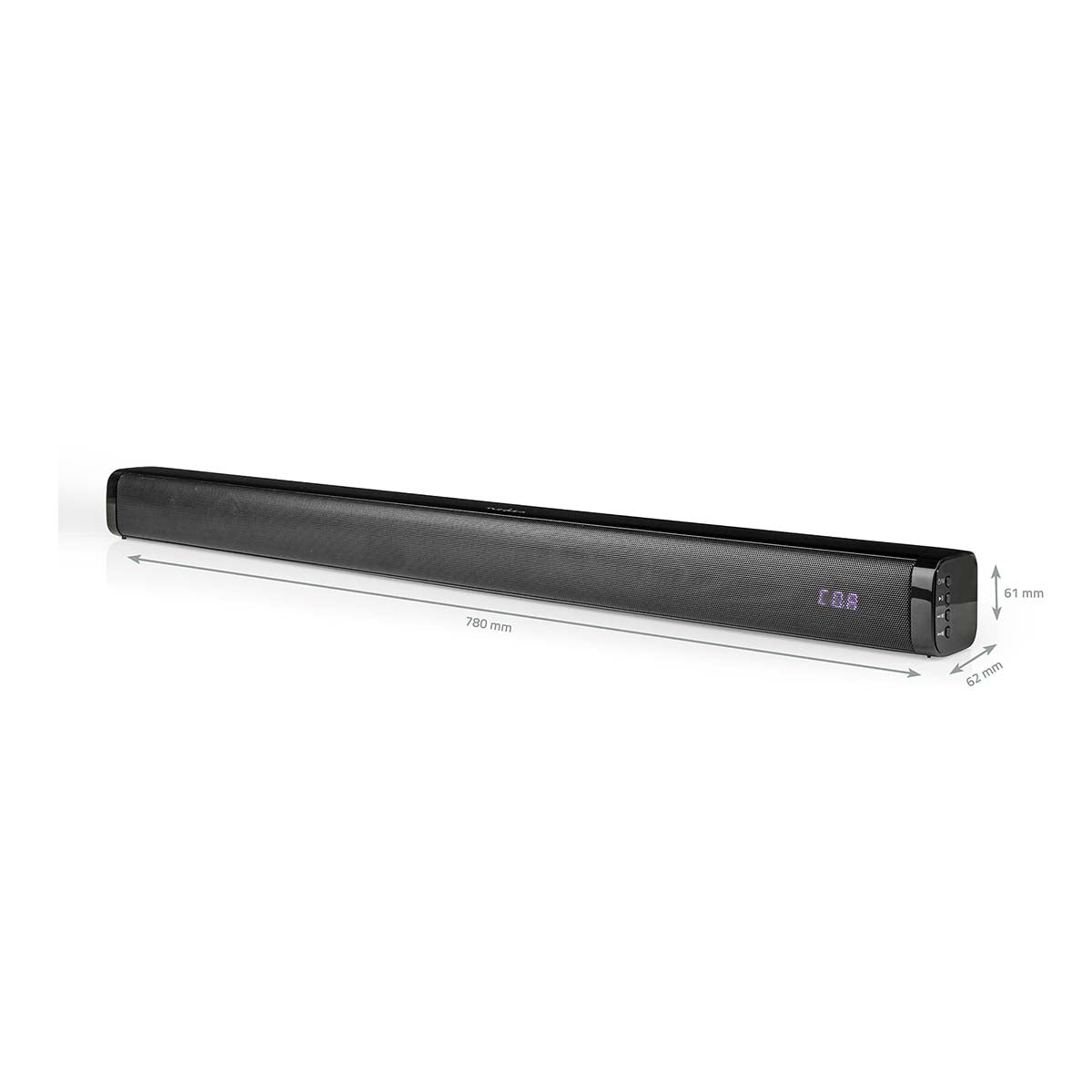 Soundbar 2.0 Stereo 40W Schwarz Bluetooth USB HDMI Optisch TV Lautsprecher