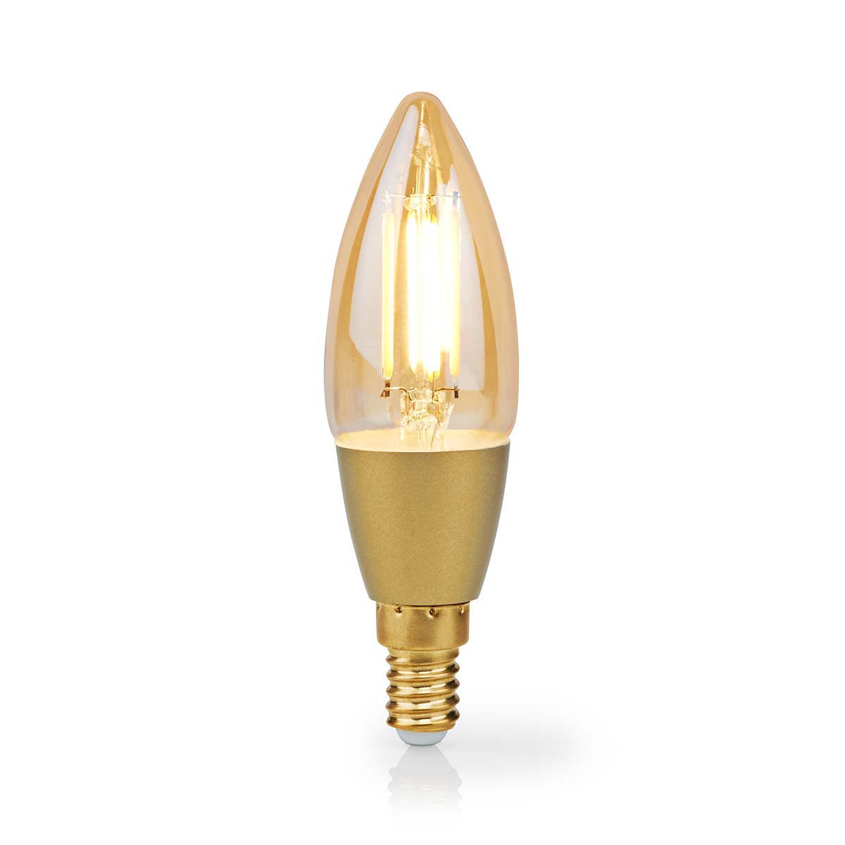 SmartHome LED Filament Lampe E14 WiFi 5W Retro Kerze Smartphone Alexa-Kompatibel