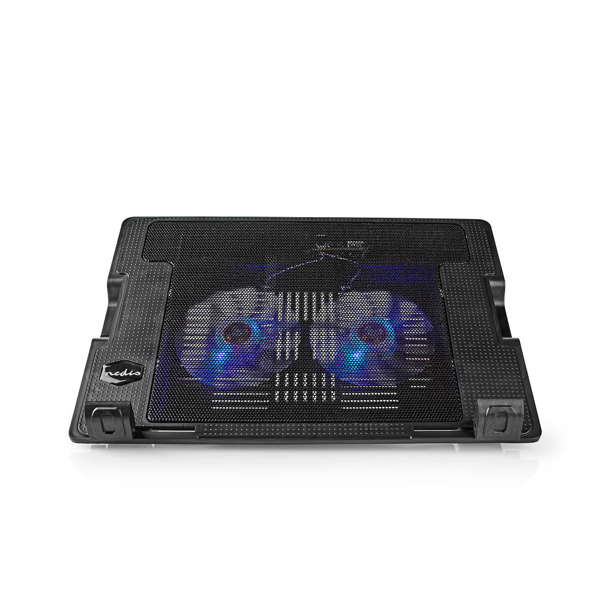 Notebook-Ständer mit aktiver Kühlung 14-18" LED Verstellbarer Laptophalter RGB