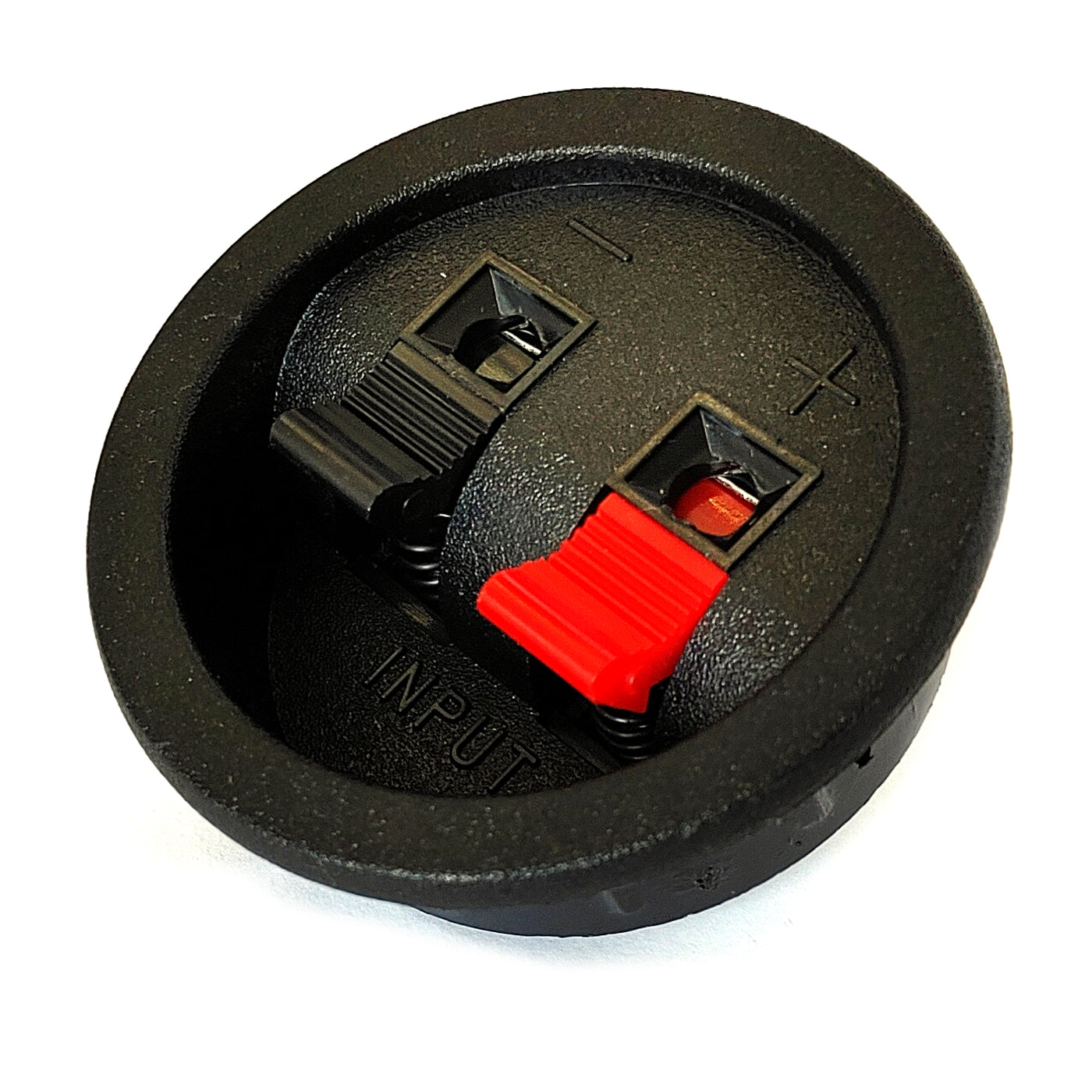 Lautsprecher Anschluss Terminal Rund Klippfix Boxen Klemmleiste Löten Schwarz