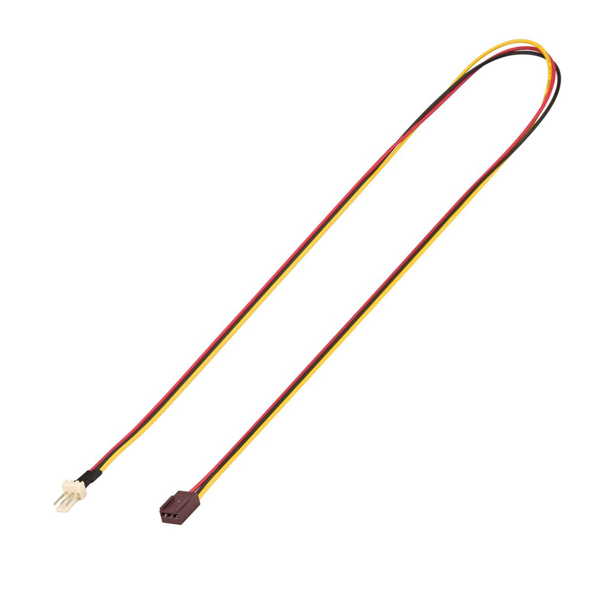 PC Lüfter Stromkabel Verlängerung 3 PIN Stecker Buchse 60cm Lüfterkabel Adapter