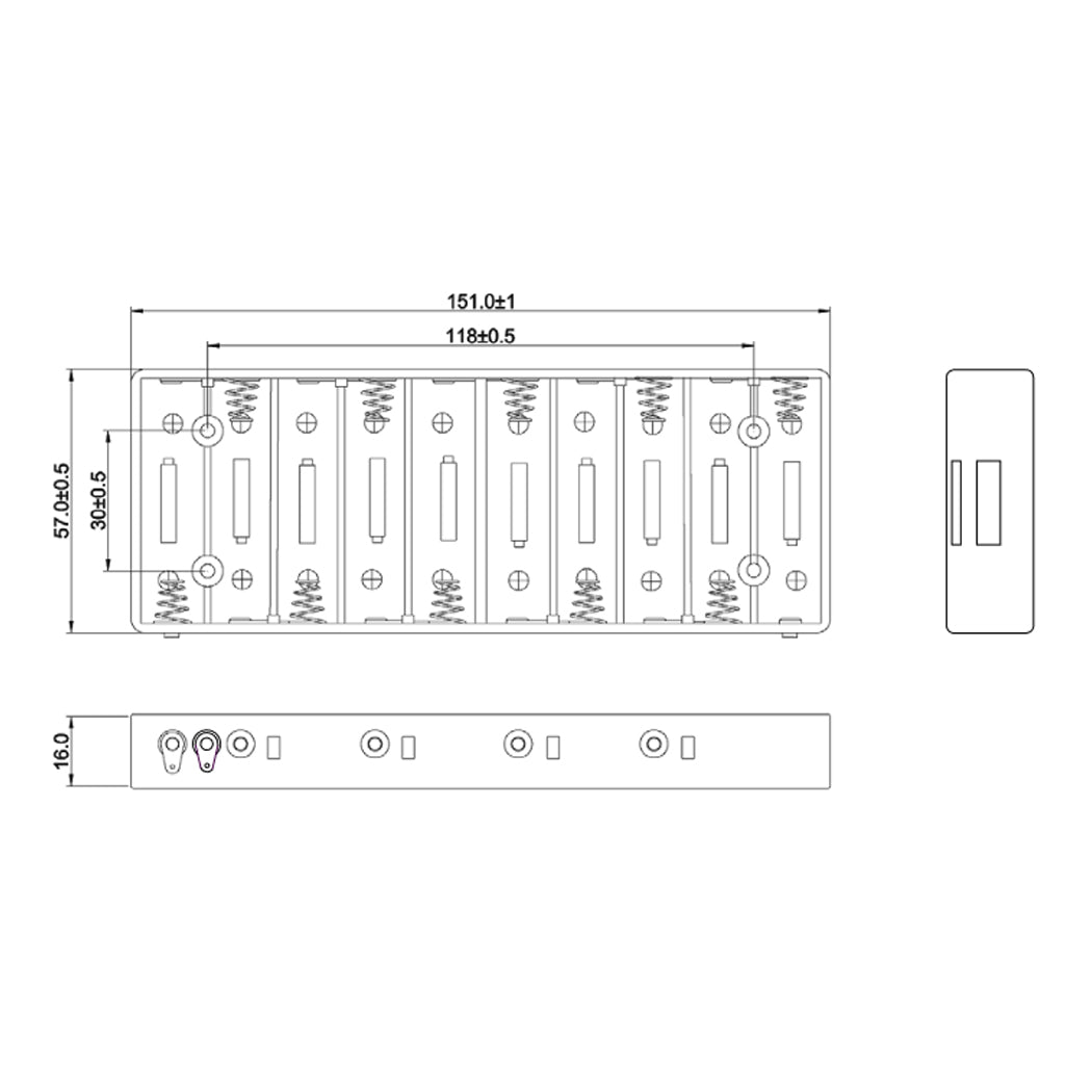 Batteriehalter für 10x AA Mignon Batterien Akkuhalter Batteriegehäuse LR6 HR6