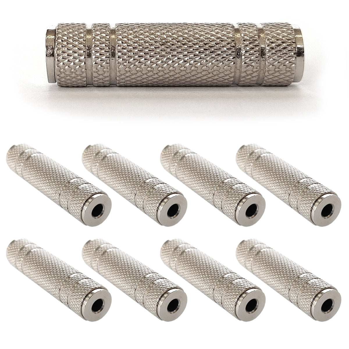 Audio Kupplung Klinke 3,5mm Stereo Metall Audioadapter Klinkenverbinder Buchse
