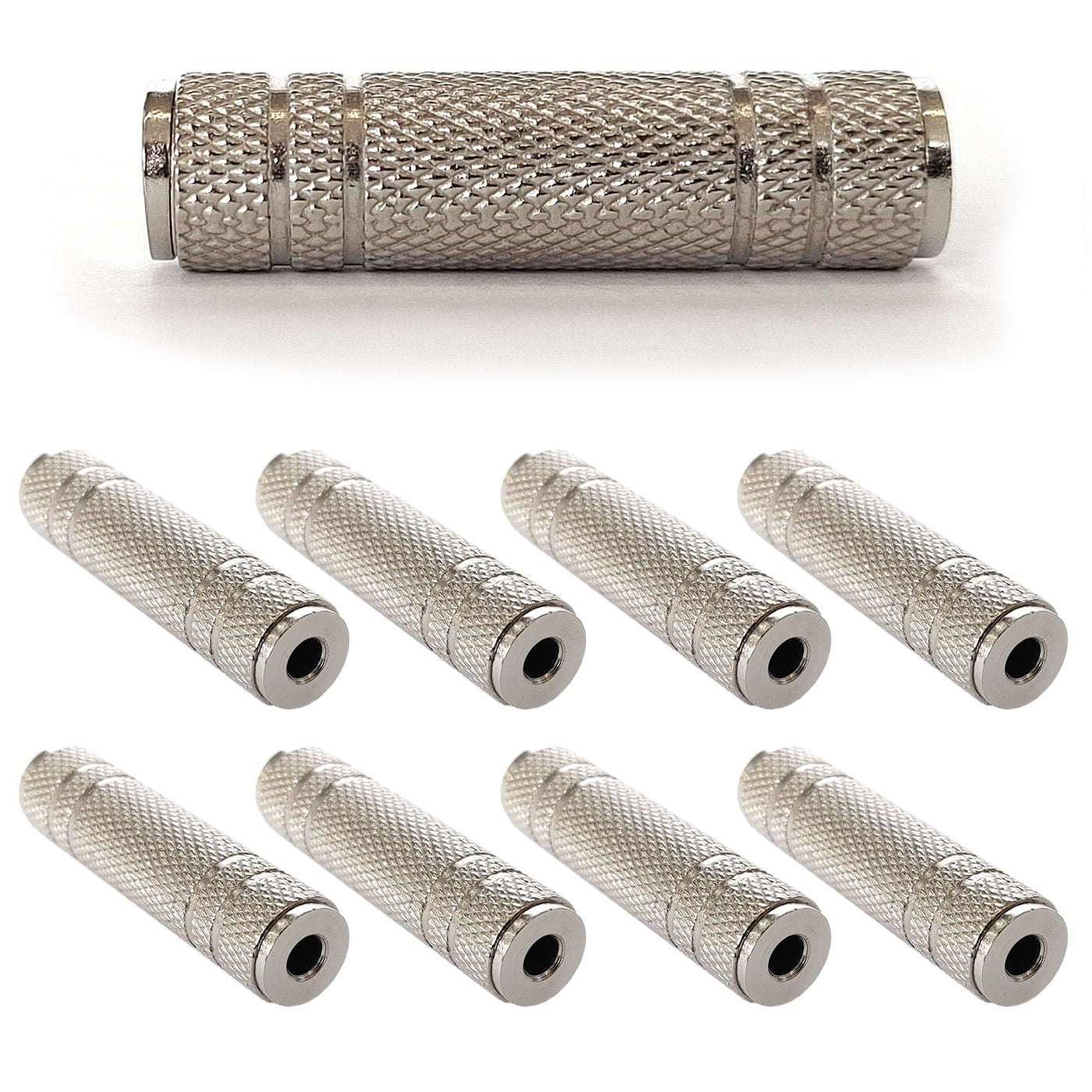 Audio Kupplung Klinke 3,5mm Stereo Metall Audioadapter Klinkenverbinder Buchse