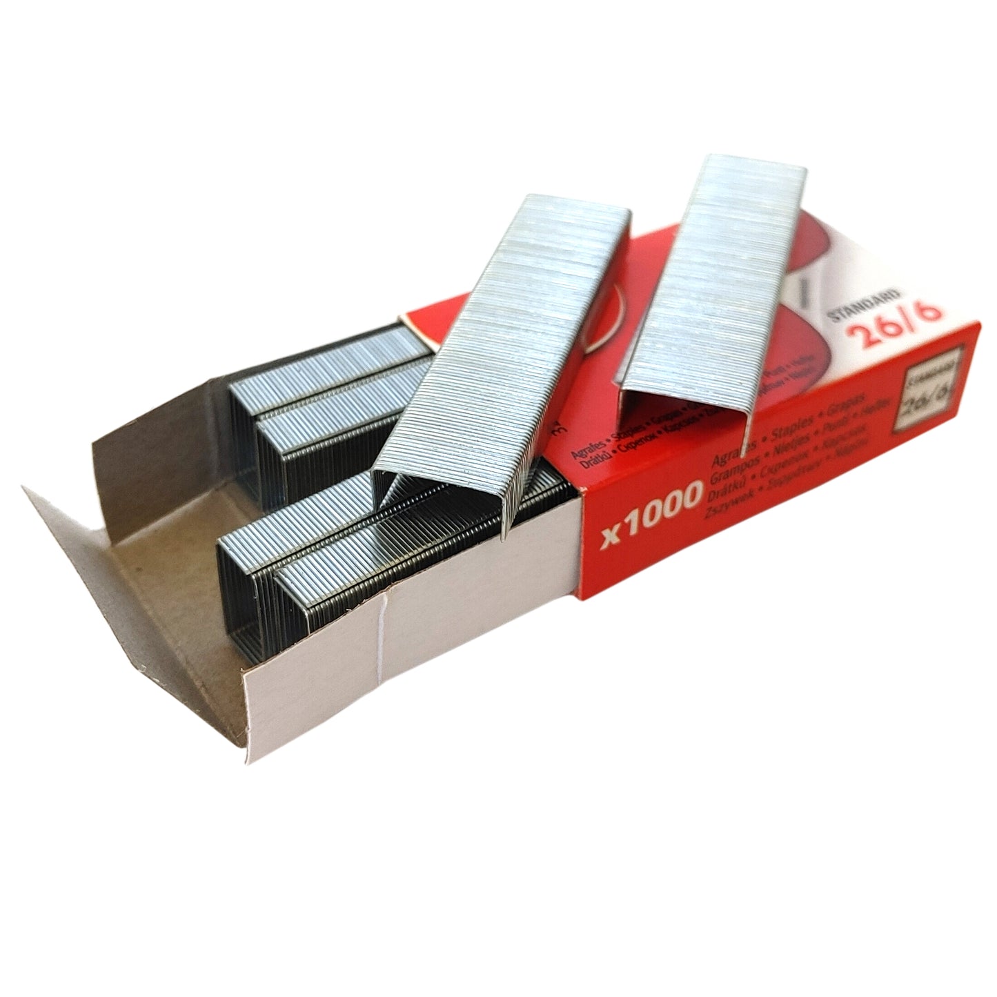 Bürohefter mit Heftklammern 26/6mm 24/6mm 25 Blatt Farbwahl Büro Tacker Hefter