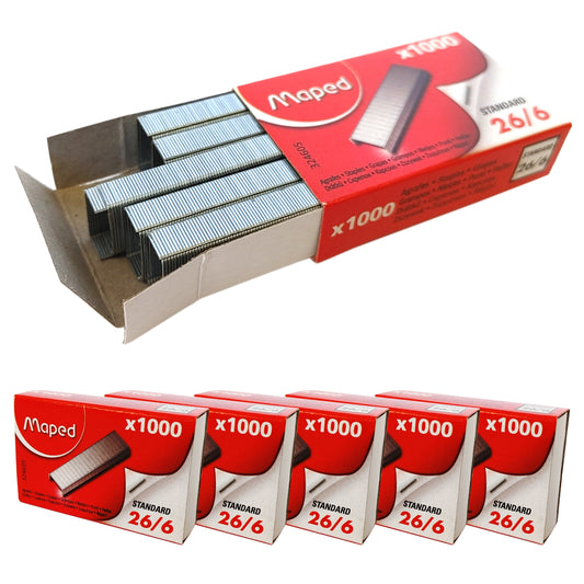 Heftklammern 26/6mm 1.000-10.000 Stück Tackerklammern Büro Tacker Klammern Maped