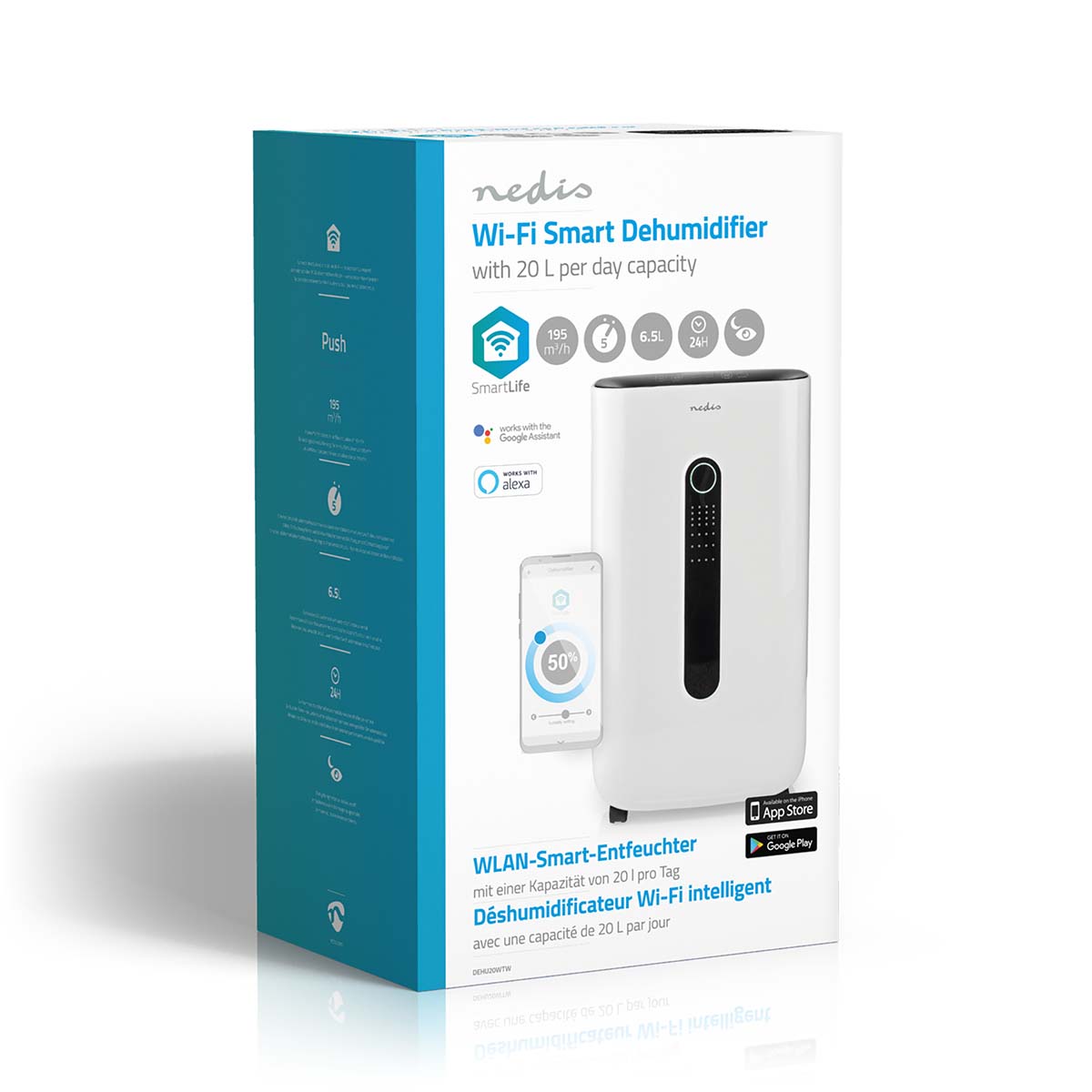Luftentfeuchter Smartlife Belüftung Wlan Bautrockner Raumentfeuchter Hygrostat