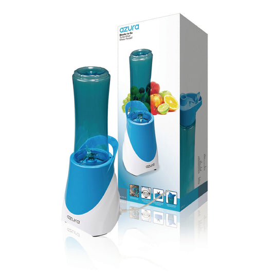 Standmixer 300 Watt / 0.6 l Blau / Blau - Weiß / Azura AZ-BL10 / Smoothie Mixer