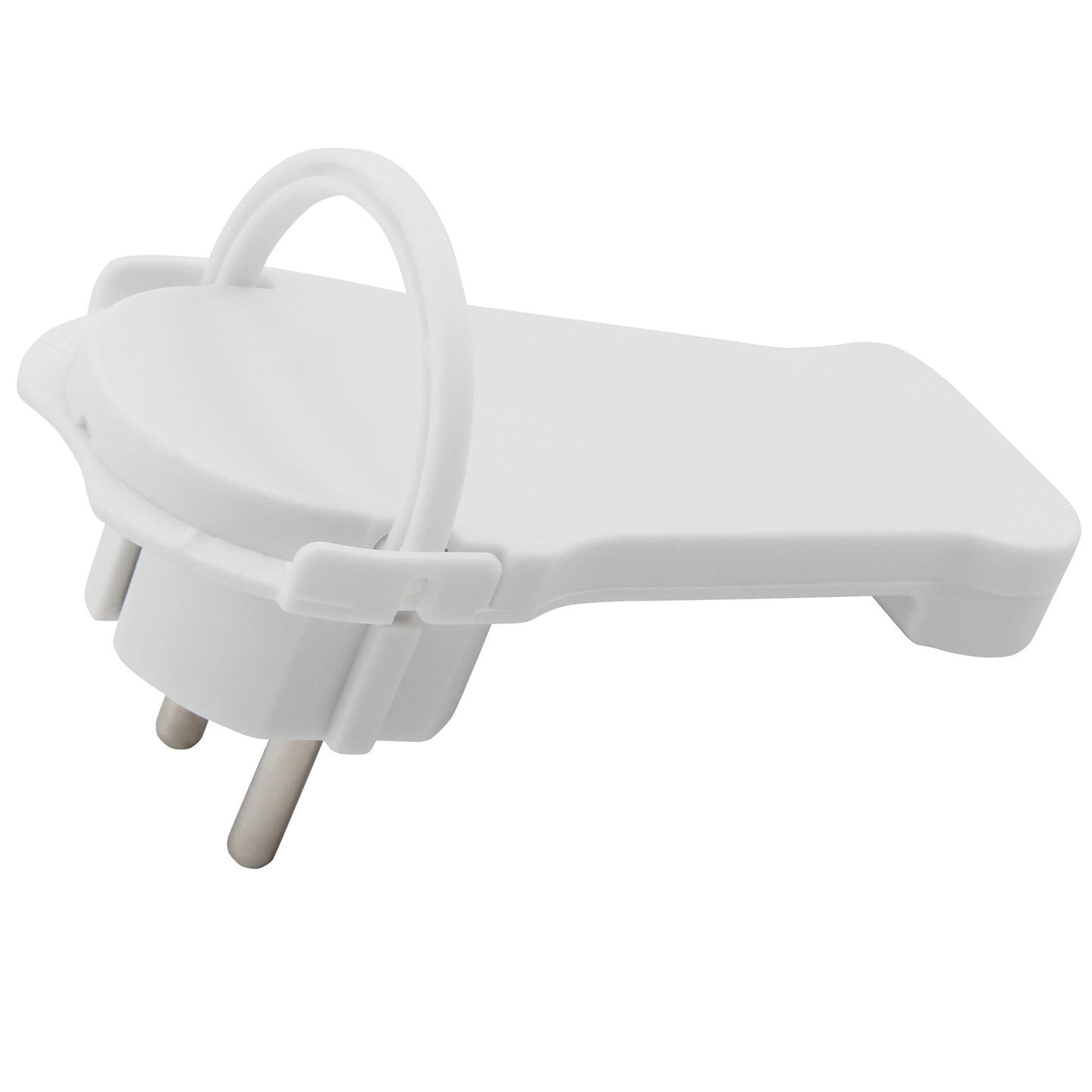 Schutzkontakt Winkelstecker Ultraflach Weiß Flachstecker 250V Schuko Stecker