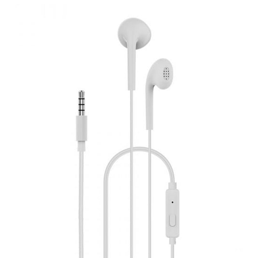 Headset Kopfhörer mit Mikrofon Weiß Ohrhörer Stereo 3,5mm Klinke in Earphone