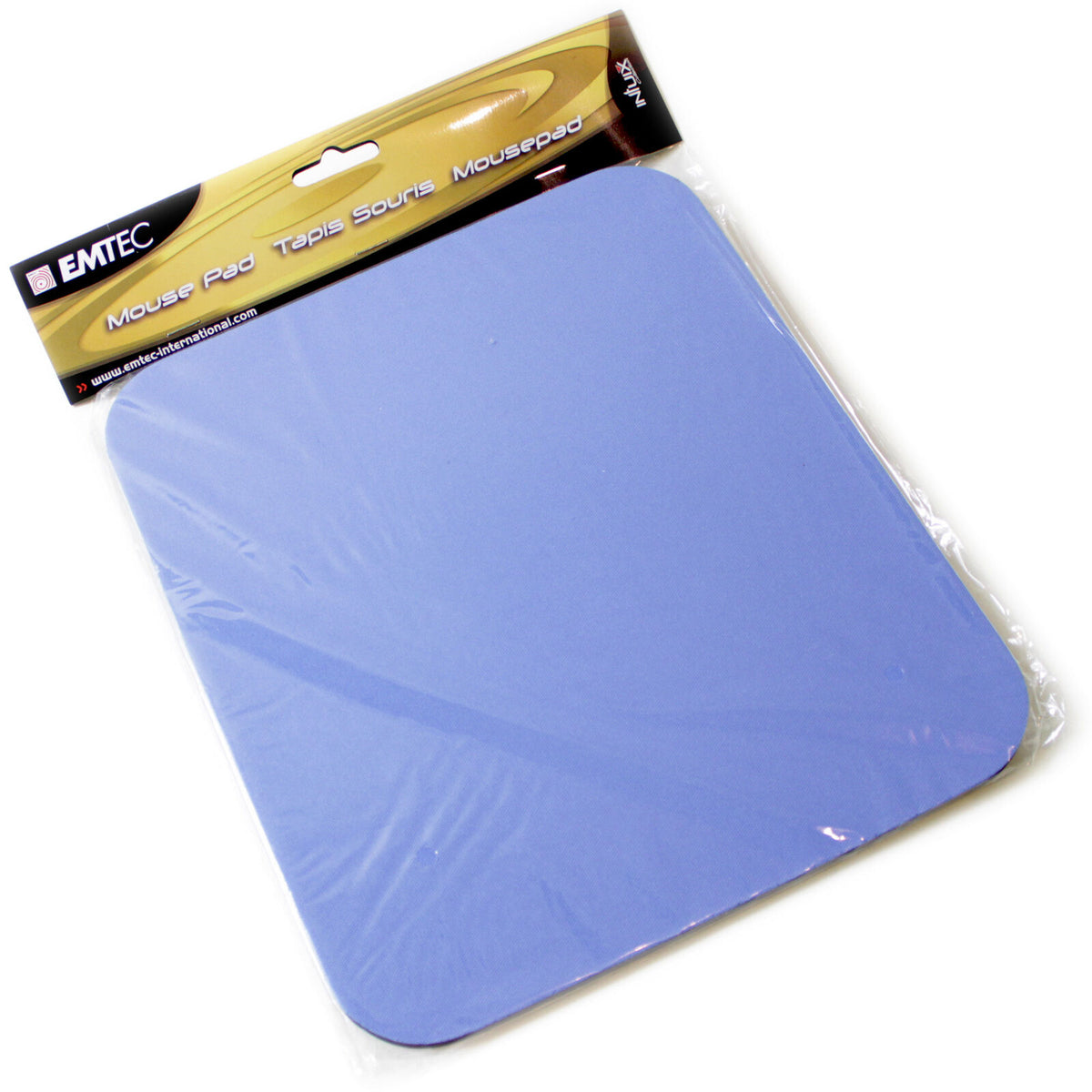 Mauspad Blau 21,7 x 24,8 cm / Mousepad Emtec / Farbig / Rutschfest / Mausmatte