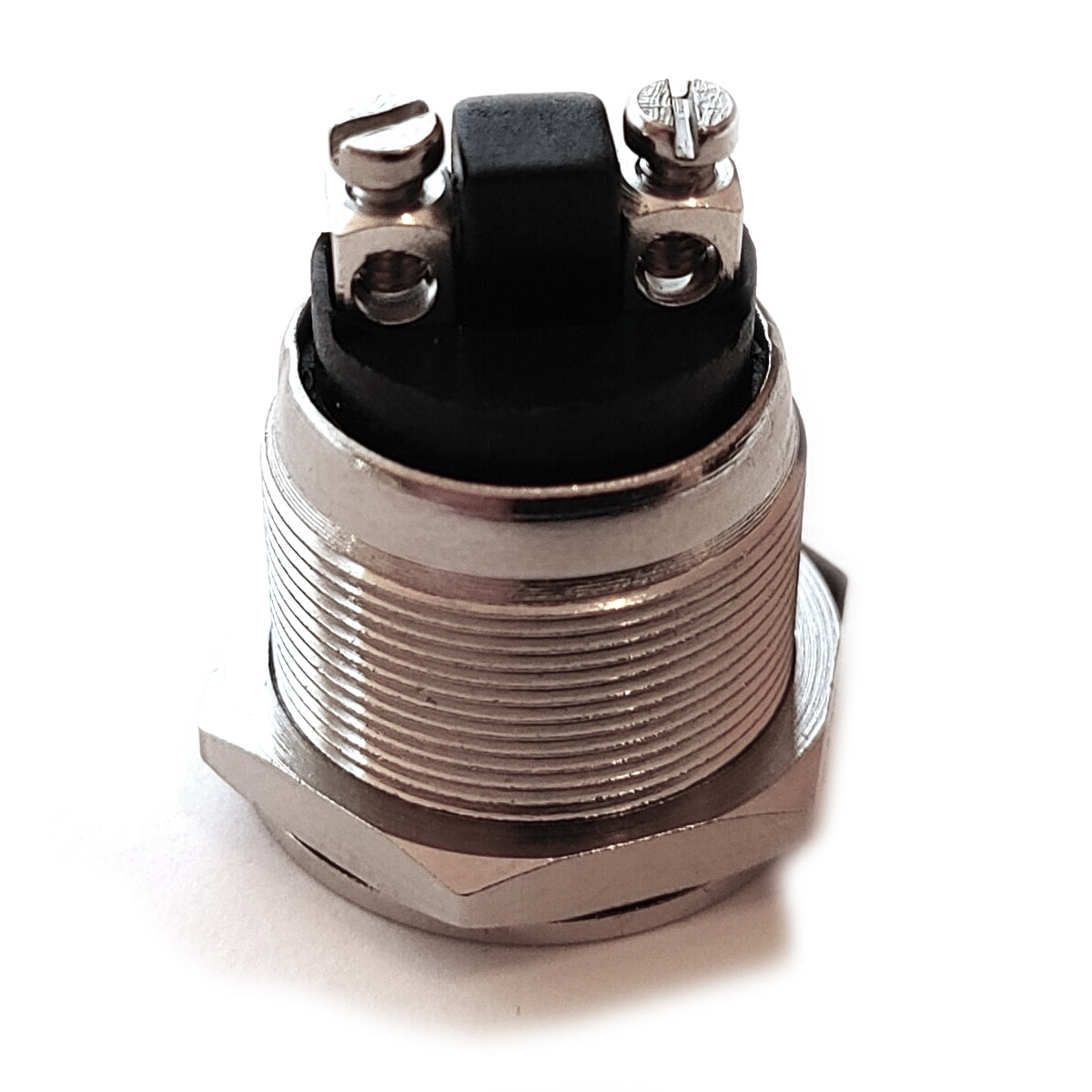 Vollmetall Taster 19mm 230V 2A Schließer Klingel Drucktaster Türöffner Schalter
