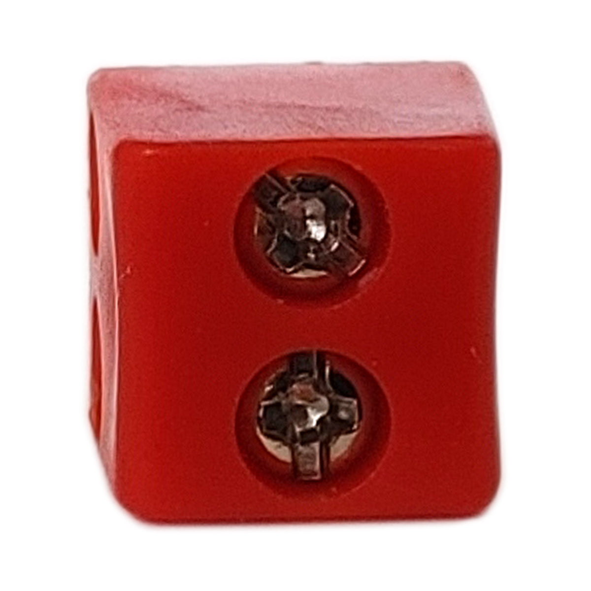 2x Lautsprecherstecker Mini DIN gewinkelt Rot Gold schraubbar Audio Boxenstecker