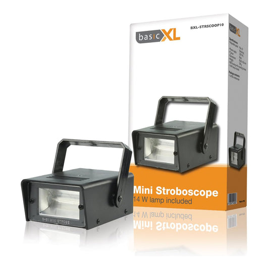 Mini Stroboskop 14W 230V Blitzer Strobe DJ Effekt Party Disco Club basicXL