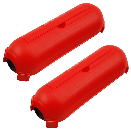 2x Kabel-Schutzbox Wetterfest Rot Regen Schnee Sicherheitsbox Schuko-Kabel Box