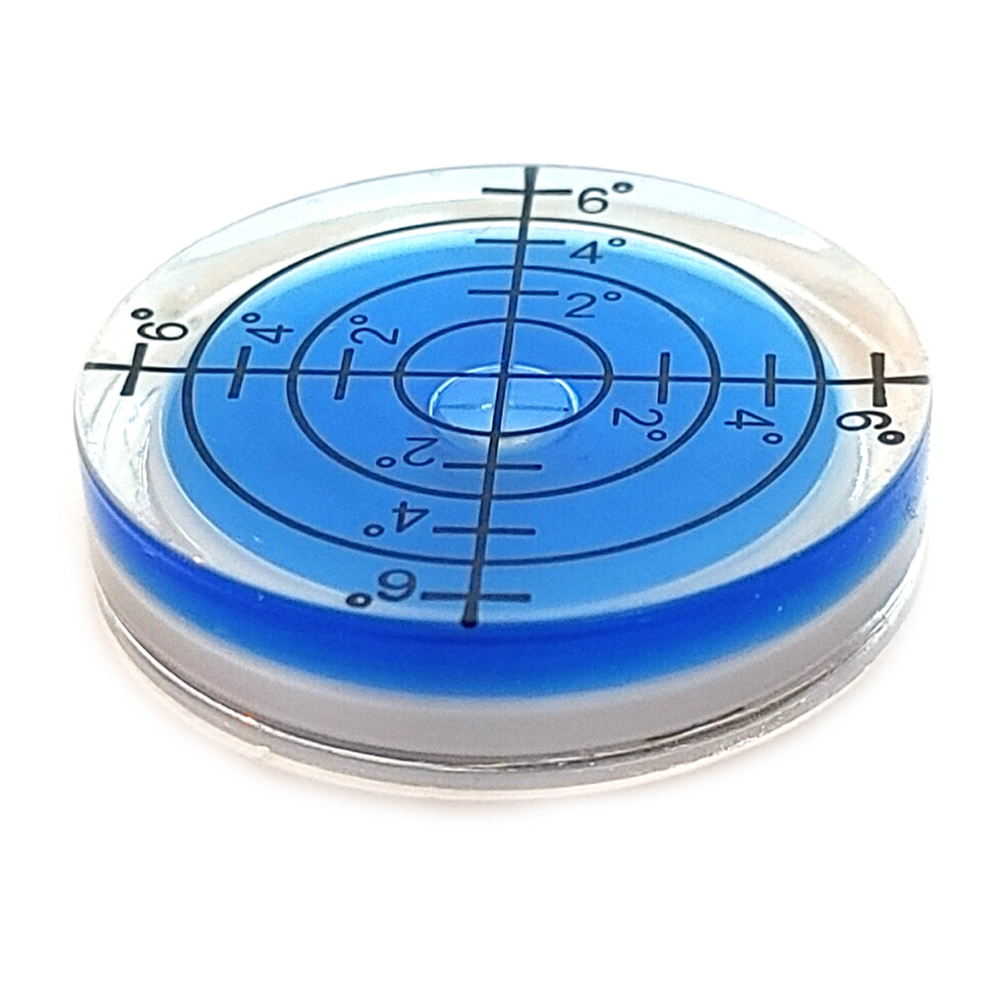 3x Wasserwaage 32 x 7 mm Blau Libellen Dosenlibellen runde Präzisions Mini Waage