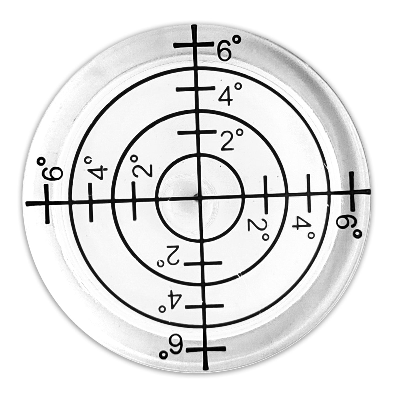 3x Wasserwaage 32 x 7 mm Weiß Libellen Dosenlibellen runde Präzisions Mini Waage
