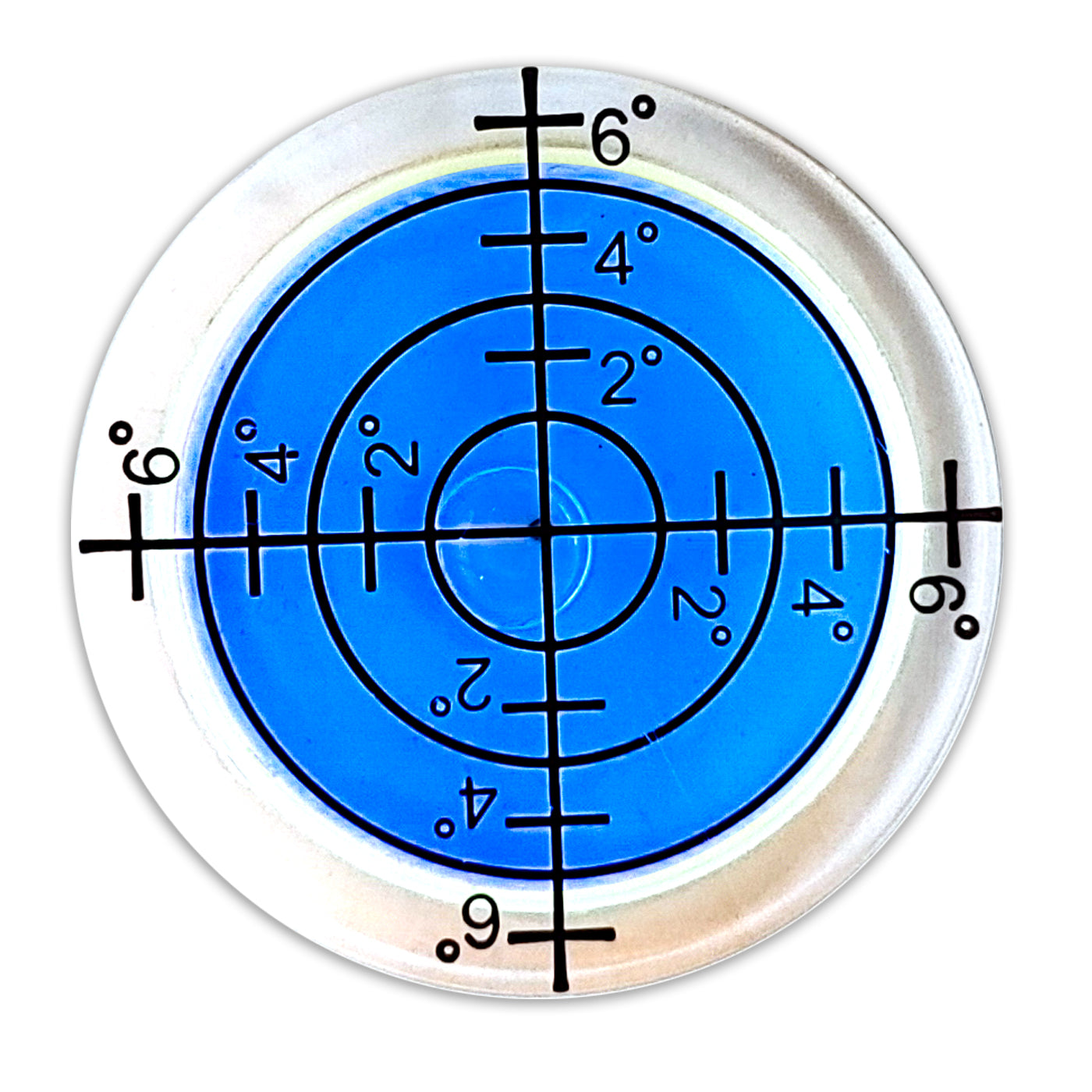 3x Wasserwaage 32 x 7 mm Blau Libellen Dosenlibellen runde Präzisions Mini Waage