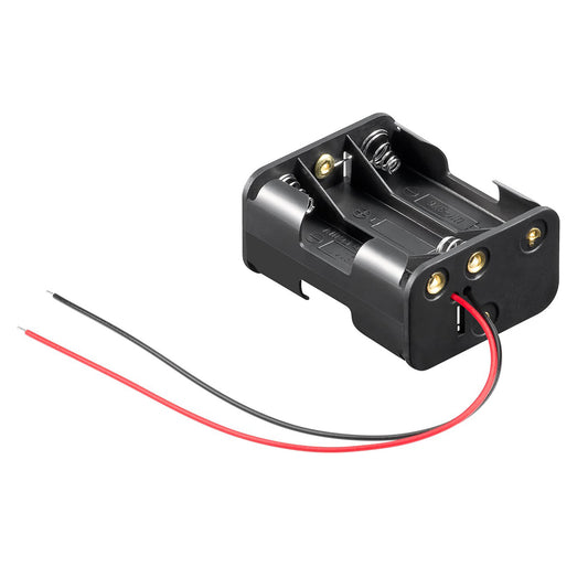 Batteriehalter für 6x AA Mignon Batterien Akkuhalter 3x3 Batteriegehäuse LR6 HR6