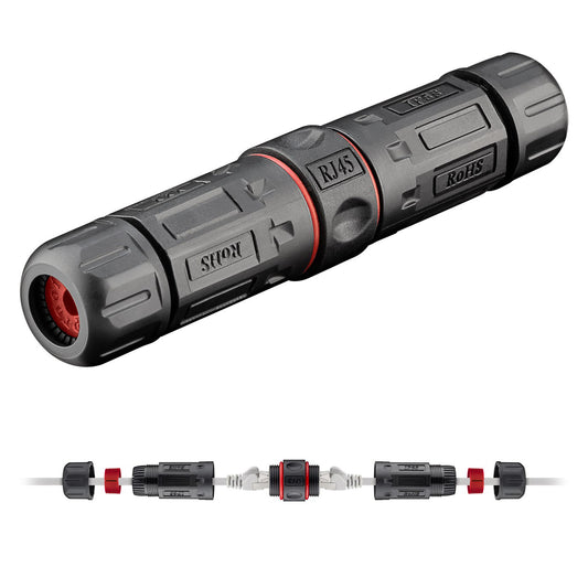 Outdoor Netzwerkkabel Verbinder CAT 6 IP68 RJ45 Wasserdicht Lan Patch Kupplung