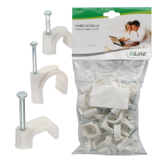 Kabelclips Rund Eckig 8mm 10mm 20mm Kabelklemmen Kabelschellen Kabelführung