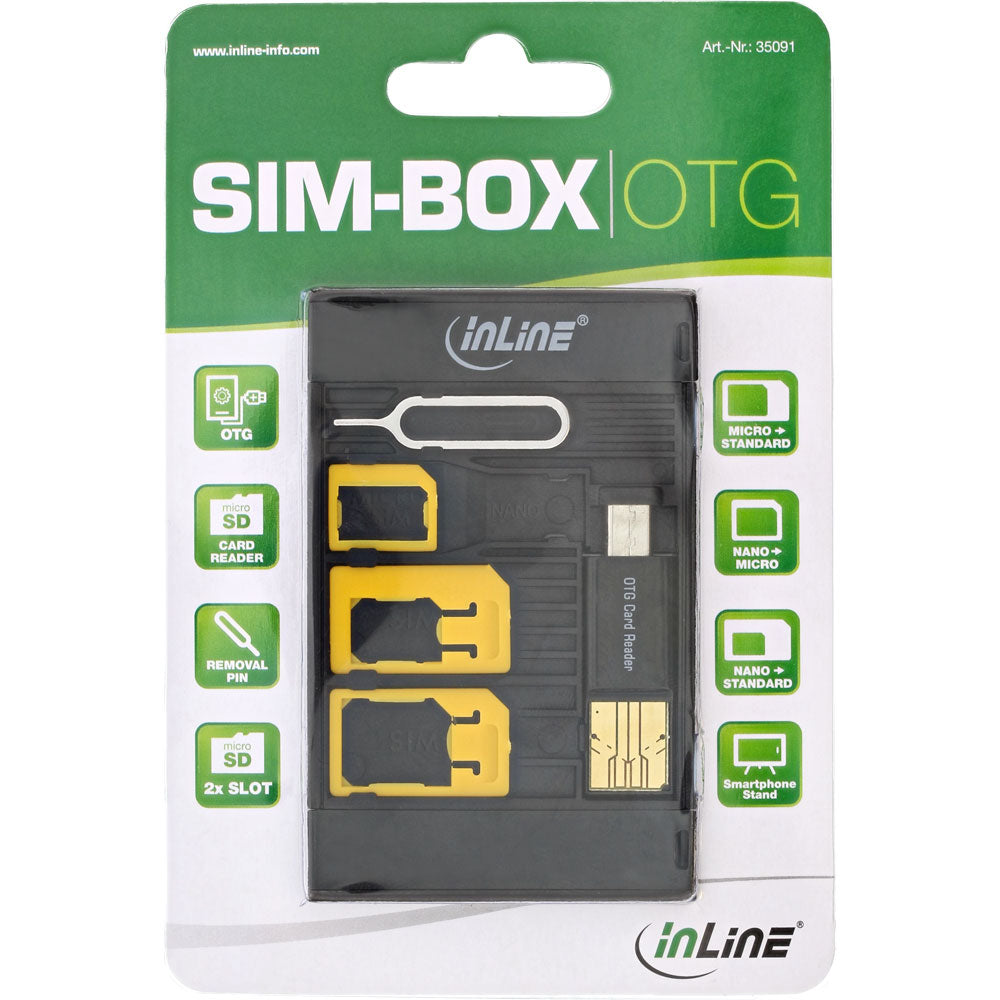 Simkarten Adapter-Set mit OTG Kartenleser Zubehör 6 Teilig Micro SD Nano Halter