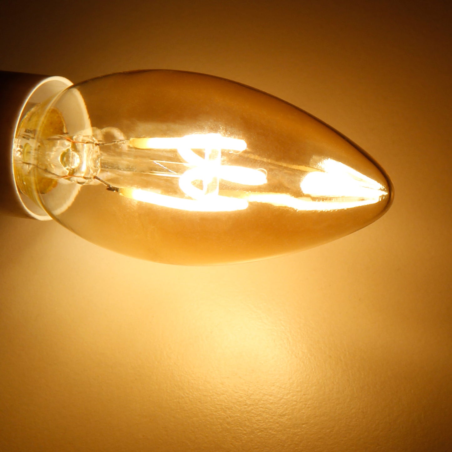 5x Retro LED Filament Kerzenlampe E14 2W Vintage Glühbirne Warmweiß 150lm Retro