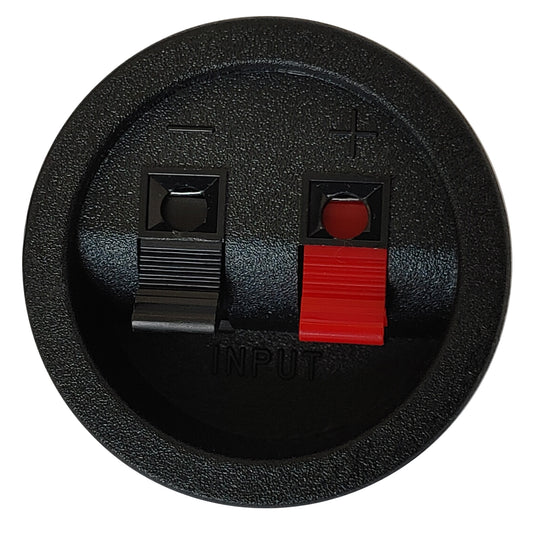 Lautsprecher Anschluss Terminal Rund Klippfix Boxen Klemmleiste Löten Schwarz