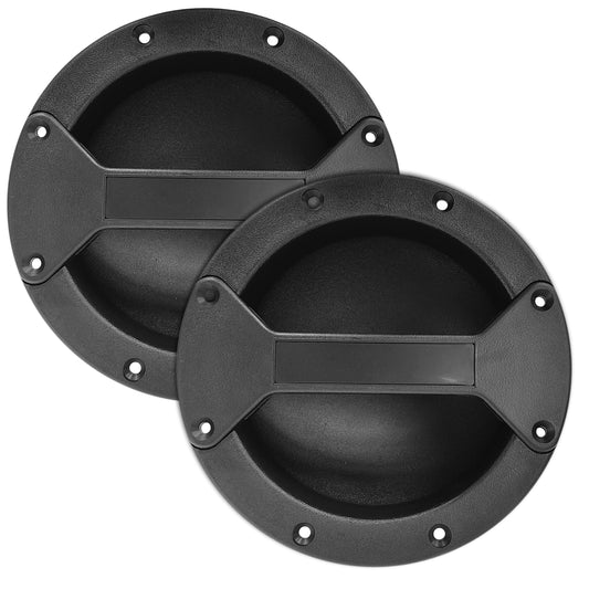2x Lautsprechergriffe Set Rund PA Griff Schwerlast Tragegriff Boxengriff Schwarz