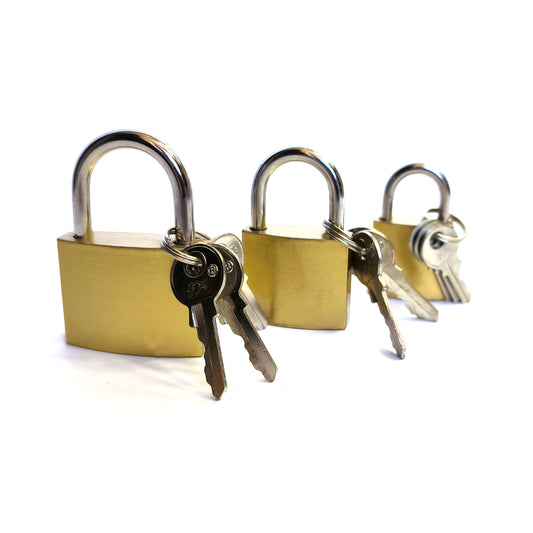 3x Bügelschloss Set 25-40mm Vorhangschloss Universalschloss Vorhängeschloss