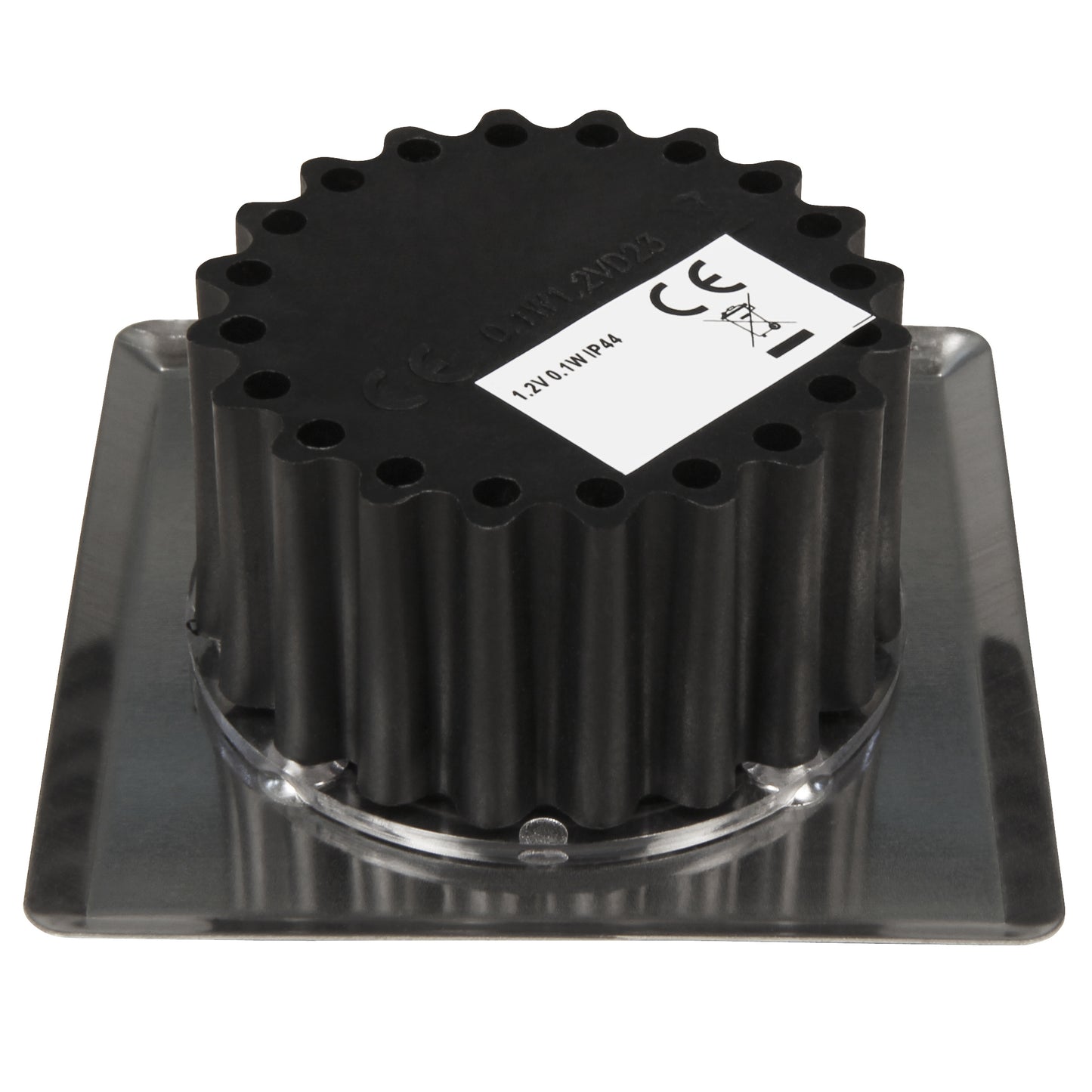 4x LED Solar Bodeneinbauleuchte Edelstahl m. Akku Set Bodeneinbaustrahler Lampe