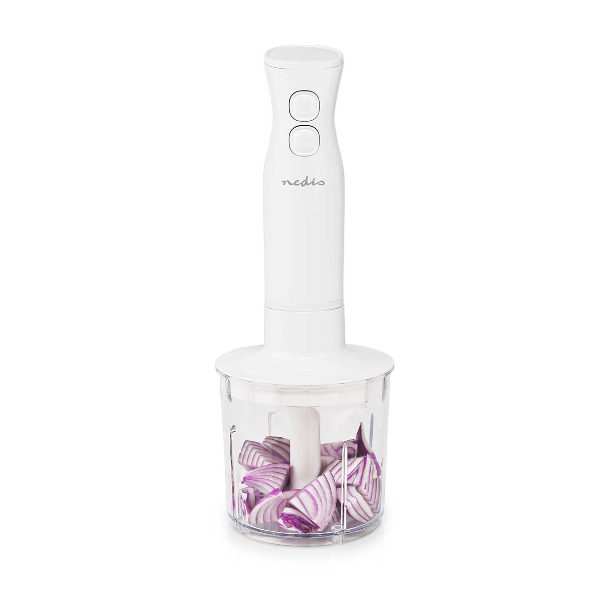 4in1 Küchenmaschinen Set Stabmixer Gemüseschneider Schneebesen Schüssel Kochen