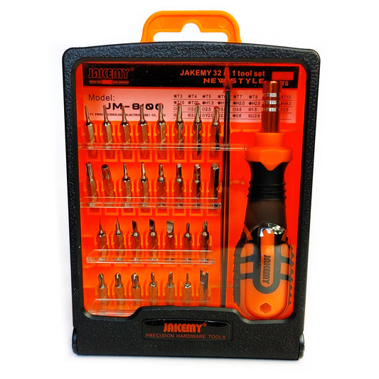 Schraubendreher Set 32 Teile Torx-kompatibel Kreuz Schlitz Werkzeugset in Box