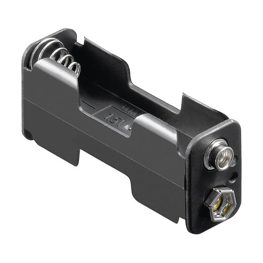 Batteriehalter für 2x AA Mignon Batterien Akkuhalter Batteriegehäuse LR6 HR6 FR6