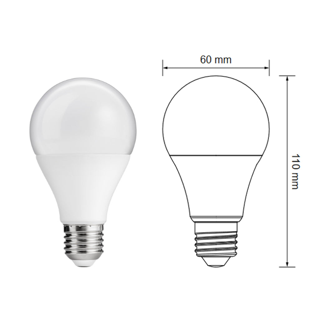5x LED Glühbirne E27 11W Warmweiß 3000K Matt Globe Rund Lampen Licht Leuchten