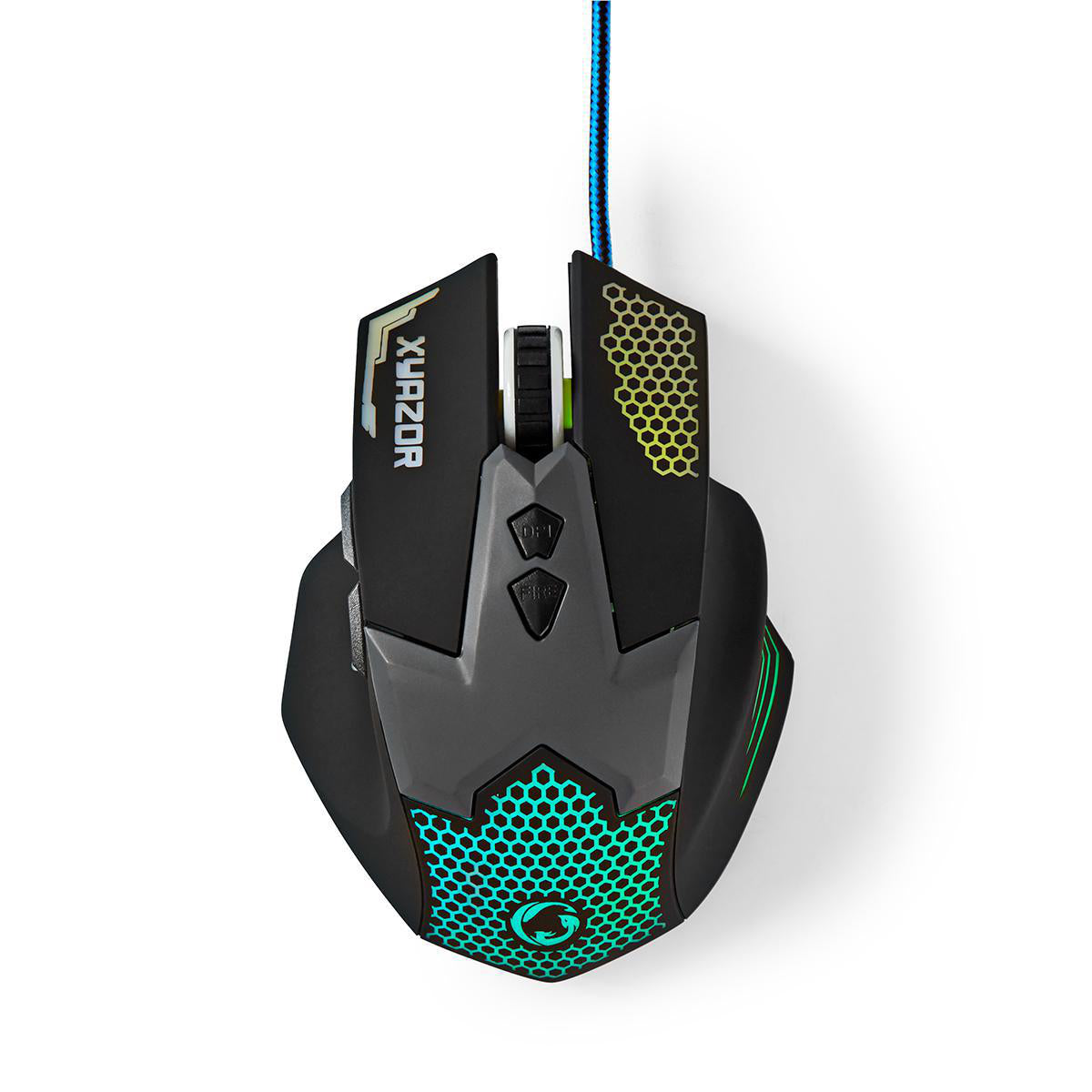 Gaming Maus Optische USB Gamer Mouse 2400dpi Beleuchtet 7-Tasten LED PC Computer