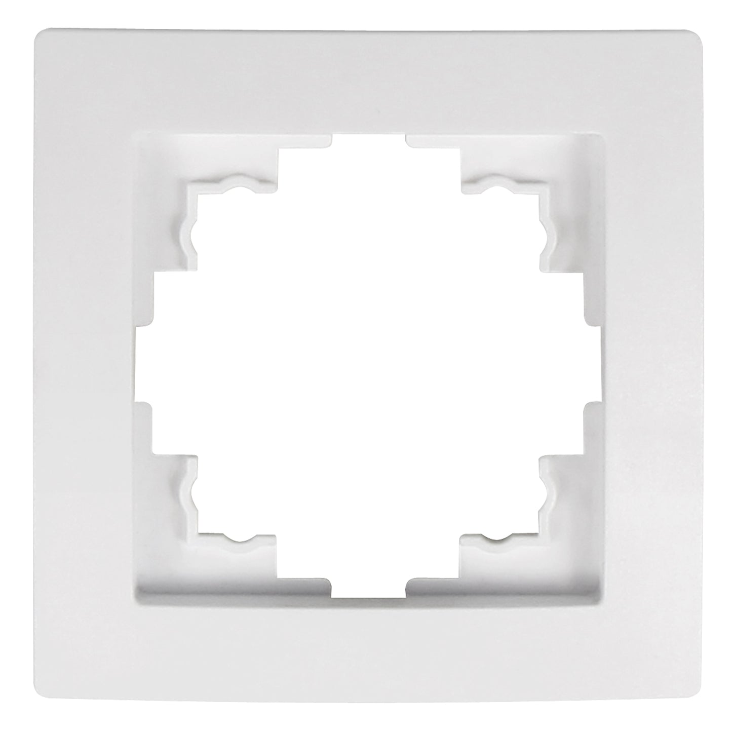 4x Schutzkontakt Steckdose mit Kindersicherung u. Rahmen weiß Unterputz 250V 16A