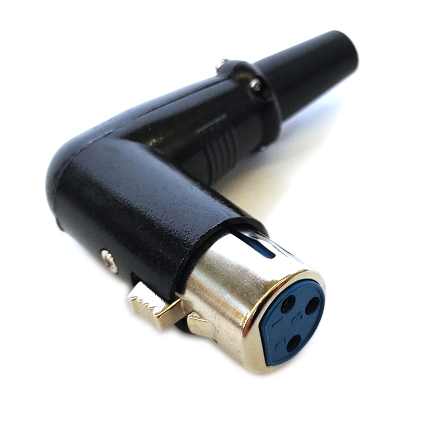 XLR Buchse 3-Polig 90 Grad gewinkelt DMX Audio Kupplung Winkelbuchse Stecker