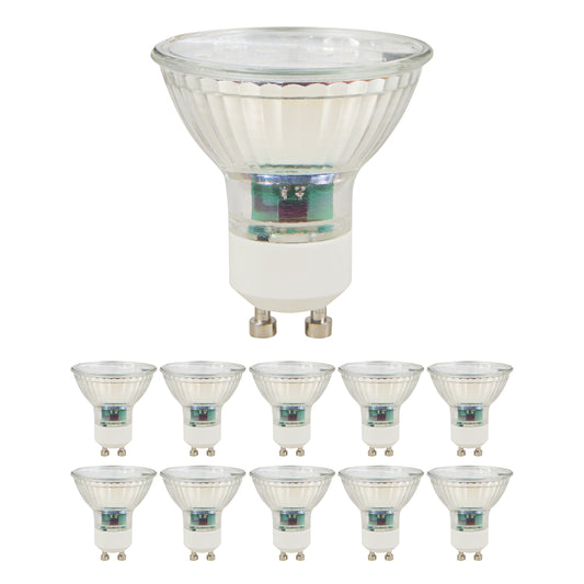10x LED Leuchtmittel GU10 5W 120° Warmweiß Set Leuchte Strahler Reflektorlampe