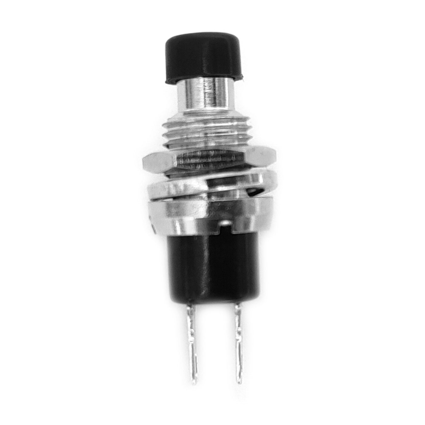 Einbau Drucktaster Mini Rund Schwarz Öffner 50V 1A 7mm 2-Kontakte 1-Pol Schalter
