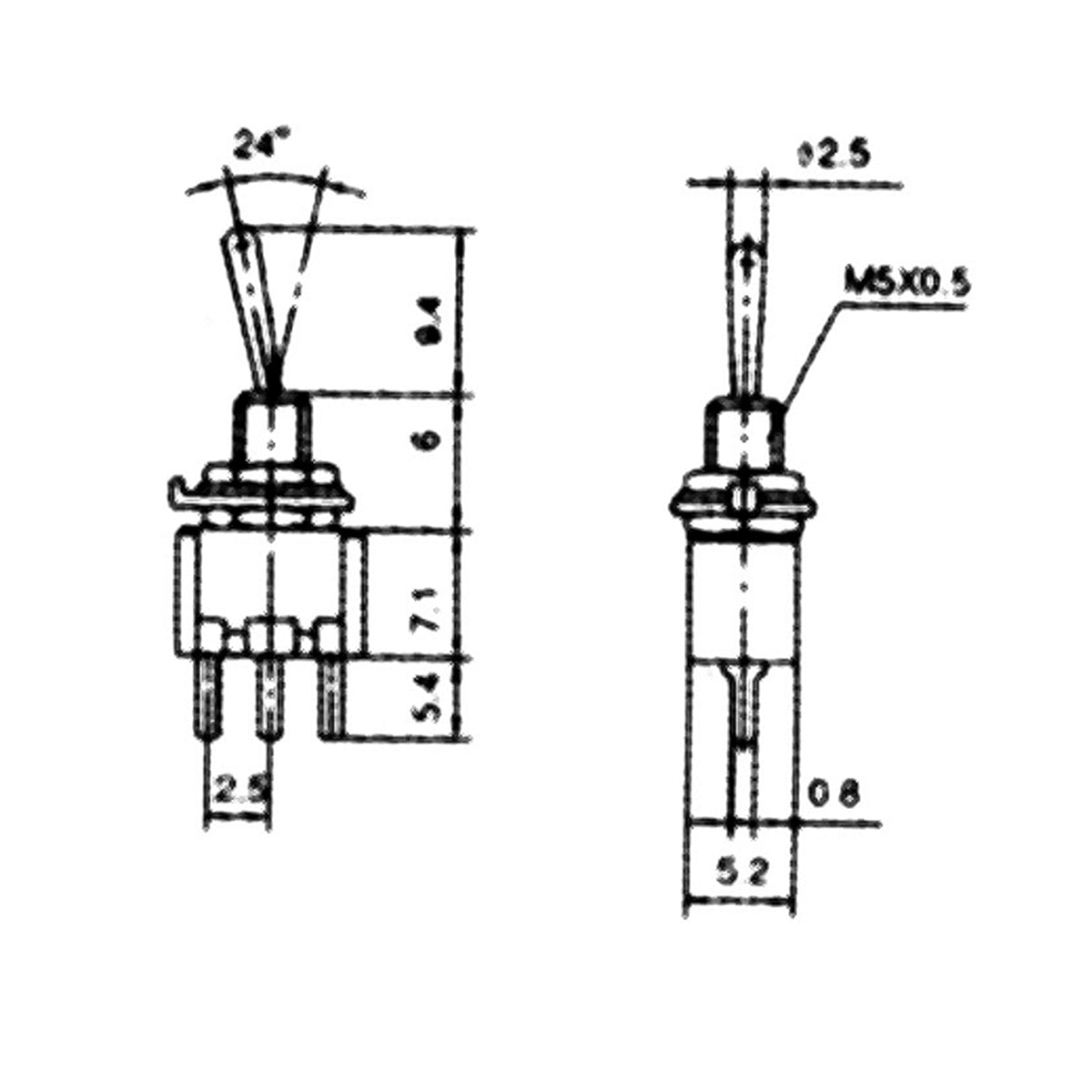 Micro Kippschalter 3 Polig 2 Stellungen Ein/EIN 250V 1A Miniatur Schalter Mini