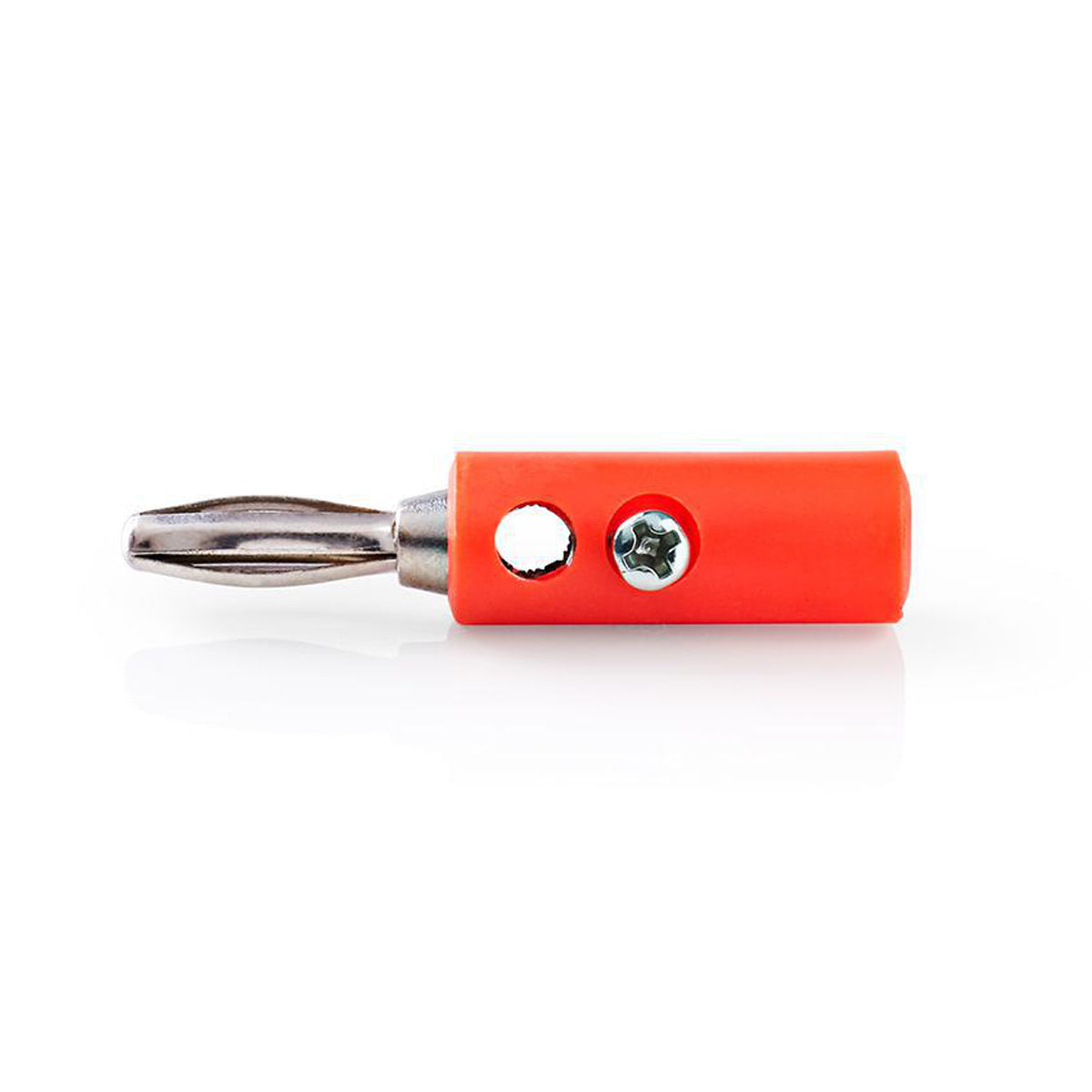 10x Bananenstecker Rot schraubbar 4mm Labor Audio Netz Telefon Stecker