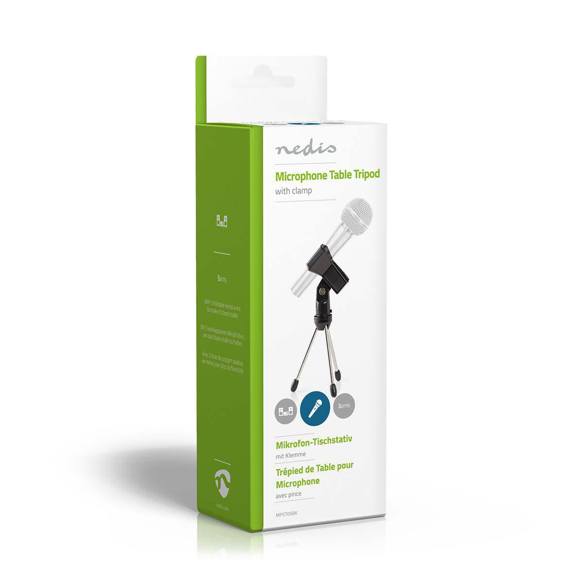 Mikrofonstativ Klemmhalterung Mikrofon Tischstativ 3-Bein Tischständer Halter