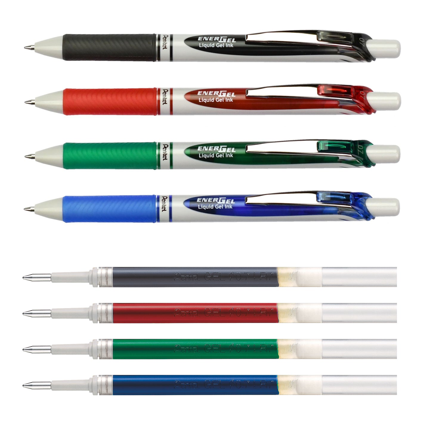 Liquid Gel Schreiber Tintenroller Pentel BL77 Füller Schwarz Rot Grün Blau Mine