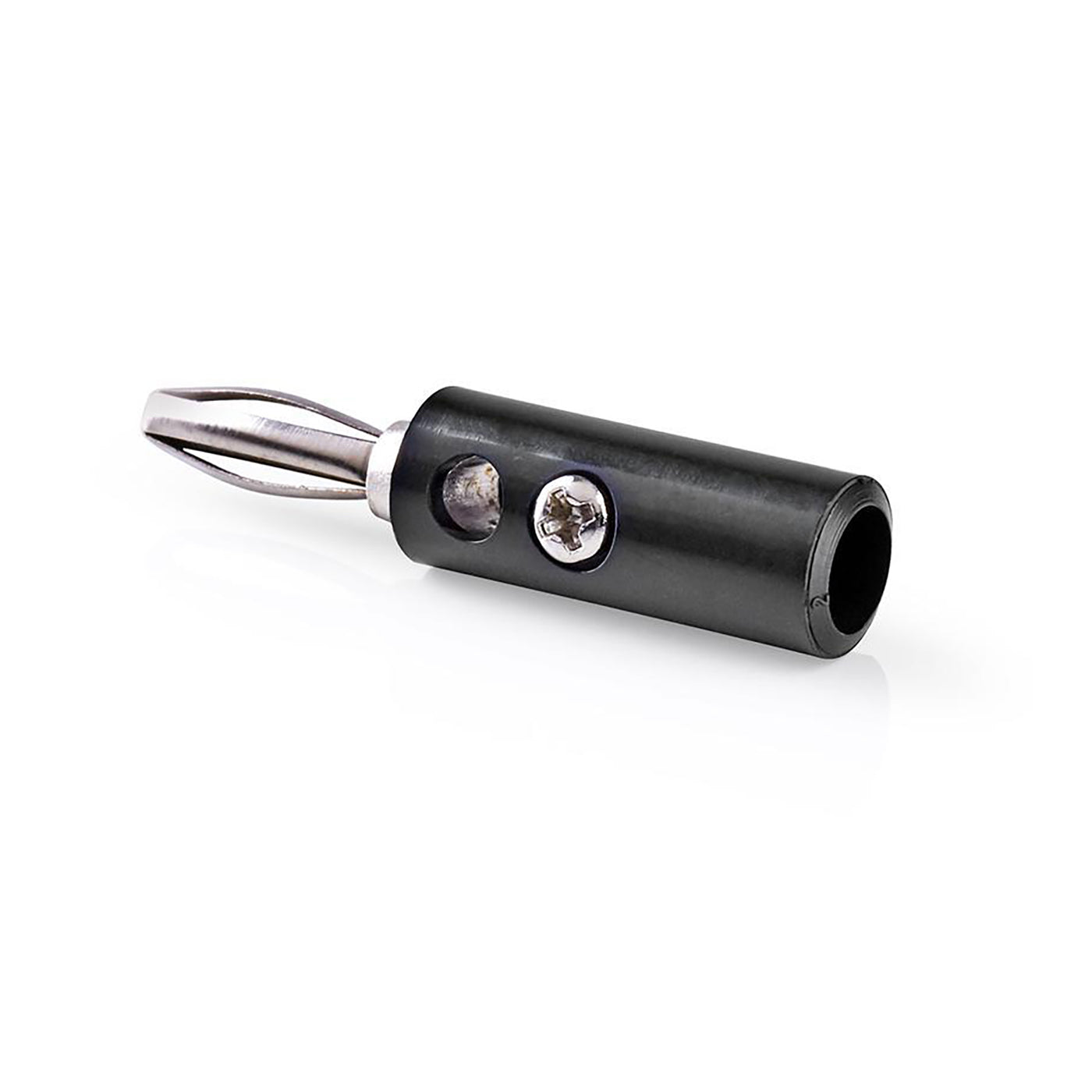 10x Bananenstecker Schwarz schraubbar 4mm Labor Audio Netz Telefon Stecker