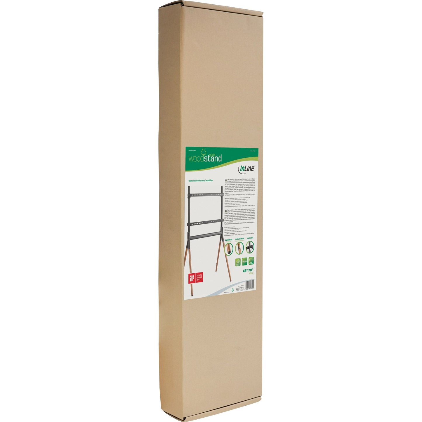 woodstand Studio TV-Standfuß in der Verpackung