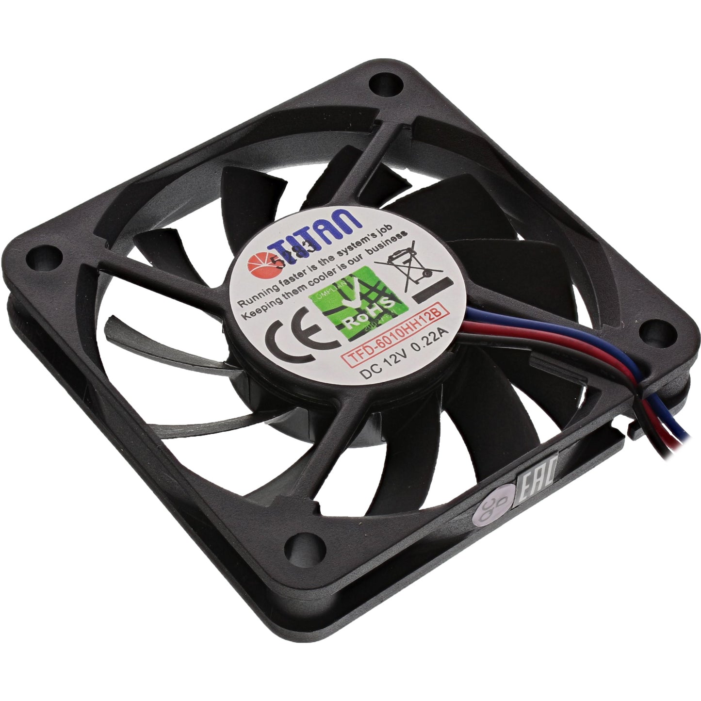 Titan Lüfter 60mm von der Rückseite